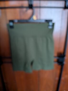 High-Rise Olive Green Women’s Bike Shorts